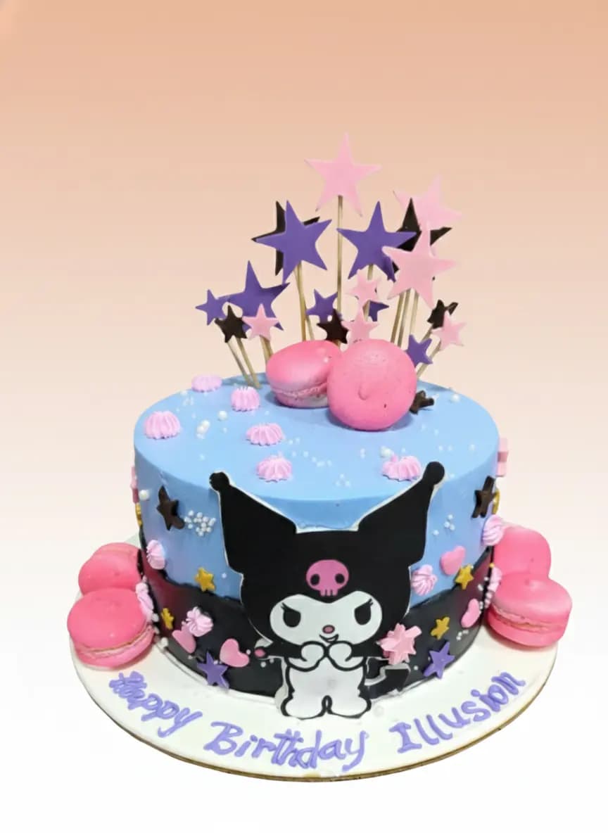 Kuromi Themed Birthday Cake