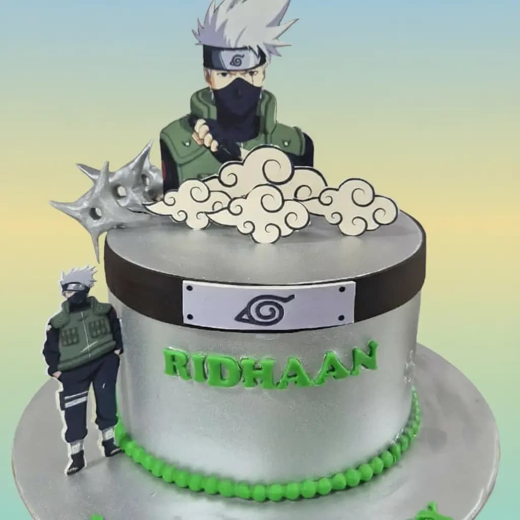 Kakashi’s Ninja Themed Cake