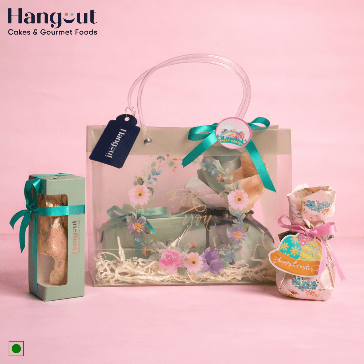 Easter Treat Gift Hamper Bag Green