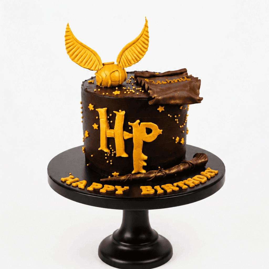 Golden Snitch Harry Potter Customized Cake