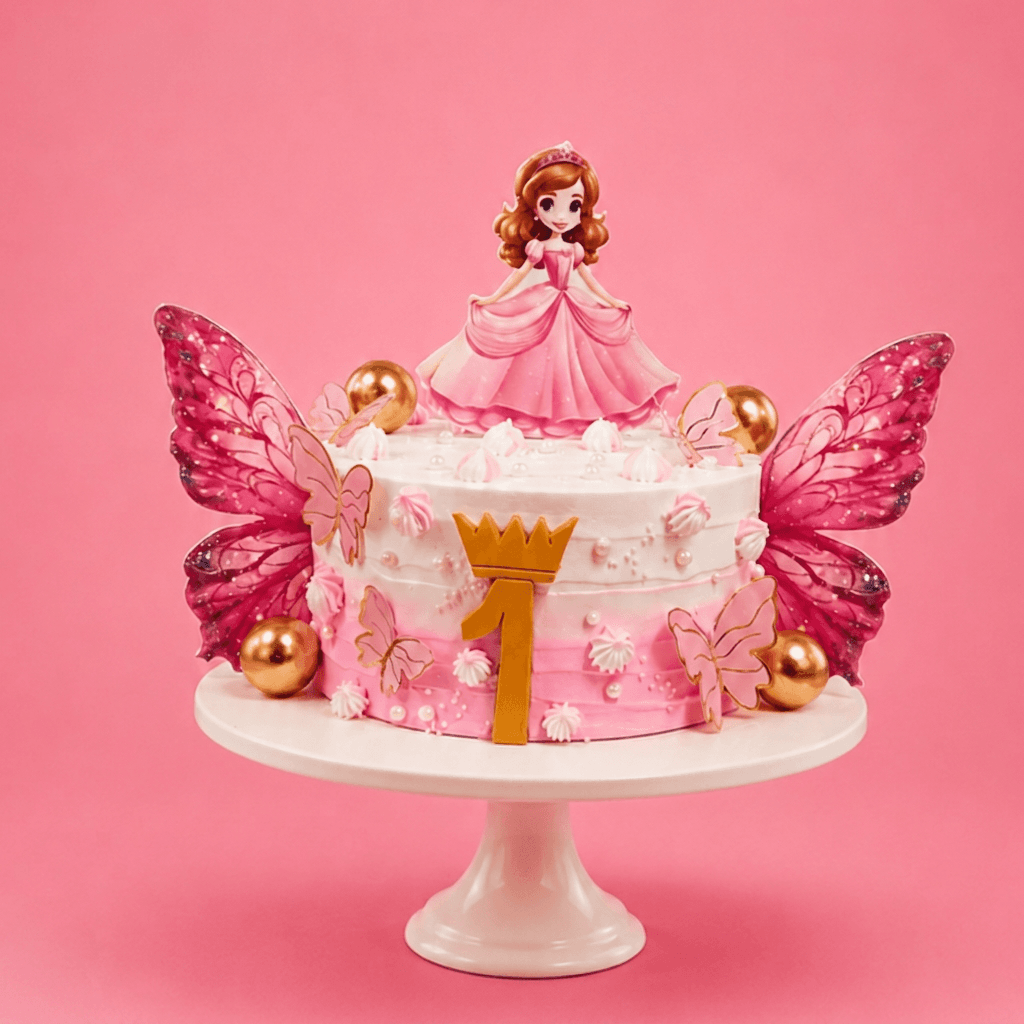 Princess First Birthday Customized Cake