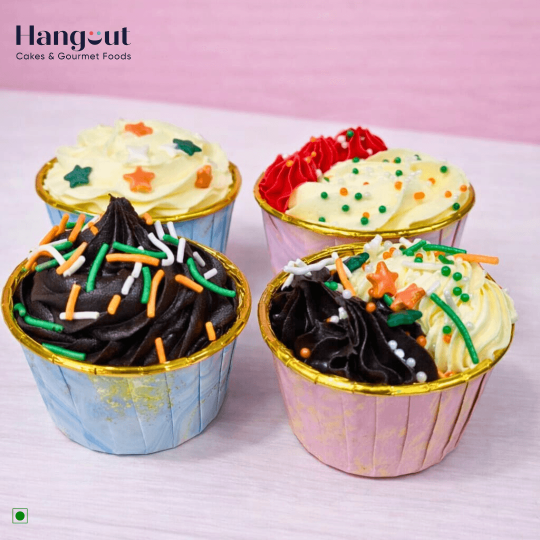 Republic Day Special Cupcakes Box of 4
