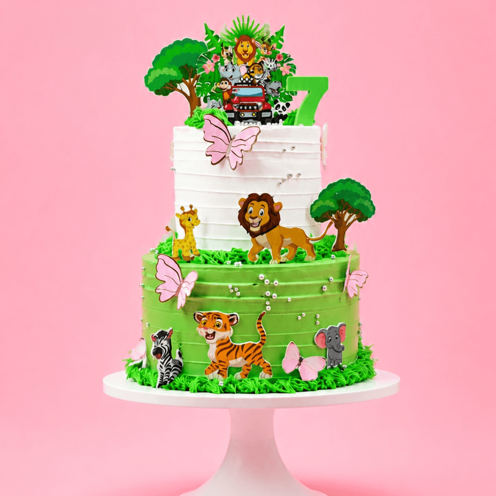 Storybook Jungle Customized Cake
