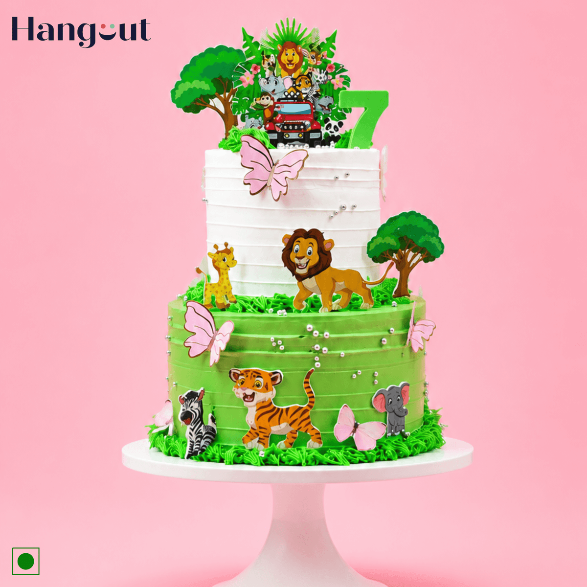 Storybook Jungle Customized Cake