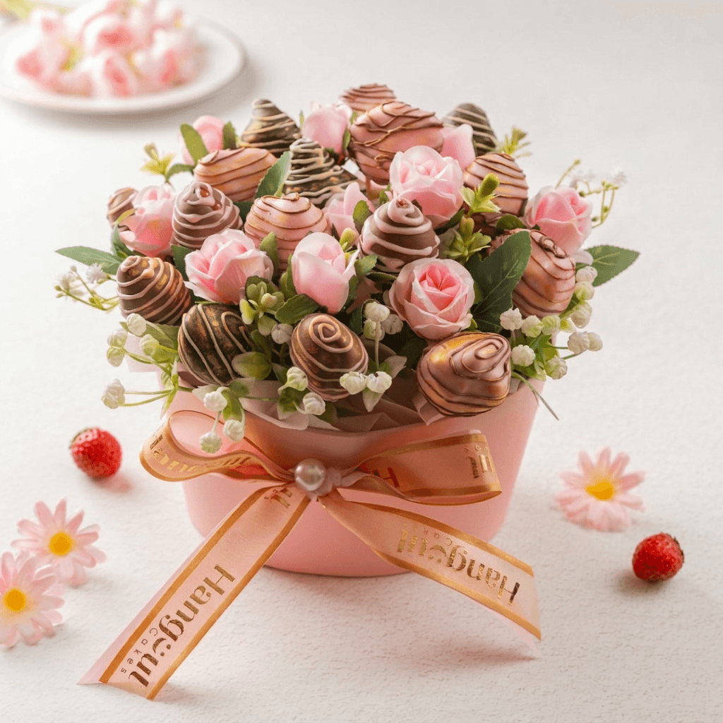 Strawberries Dipped in Chocolate Bouquet
