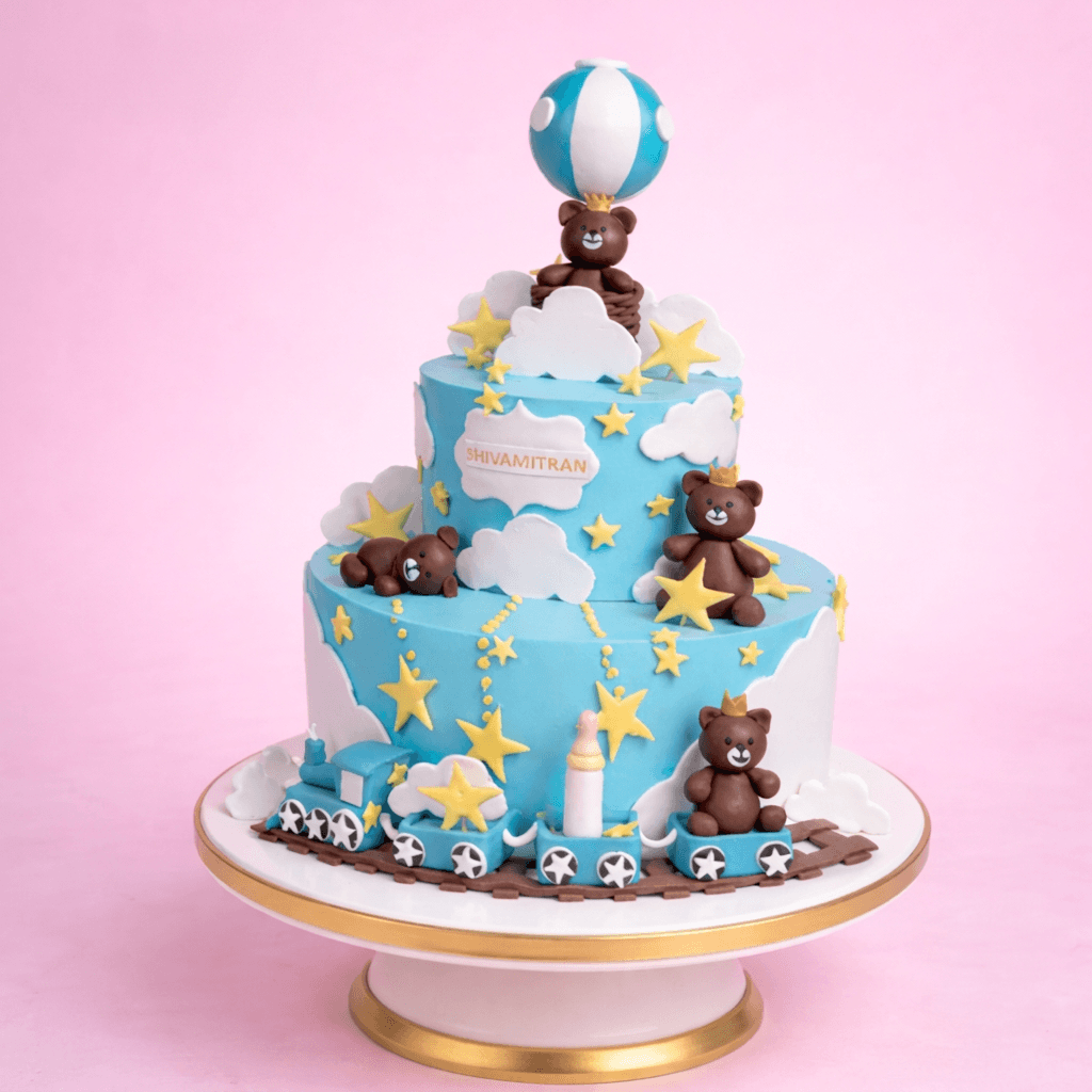 Teddy in Amusement Park tier Cake