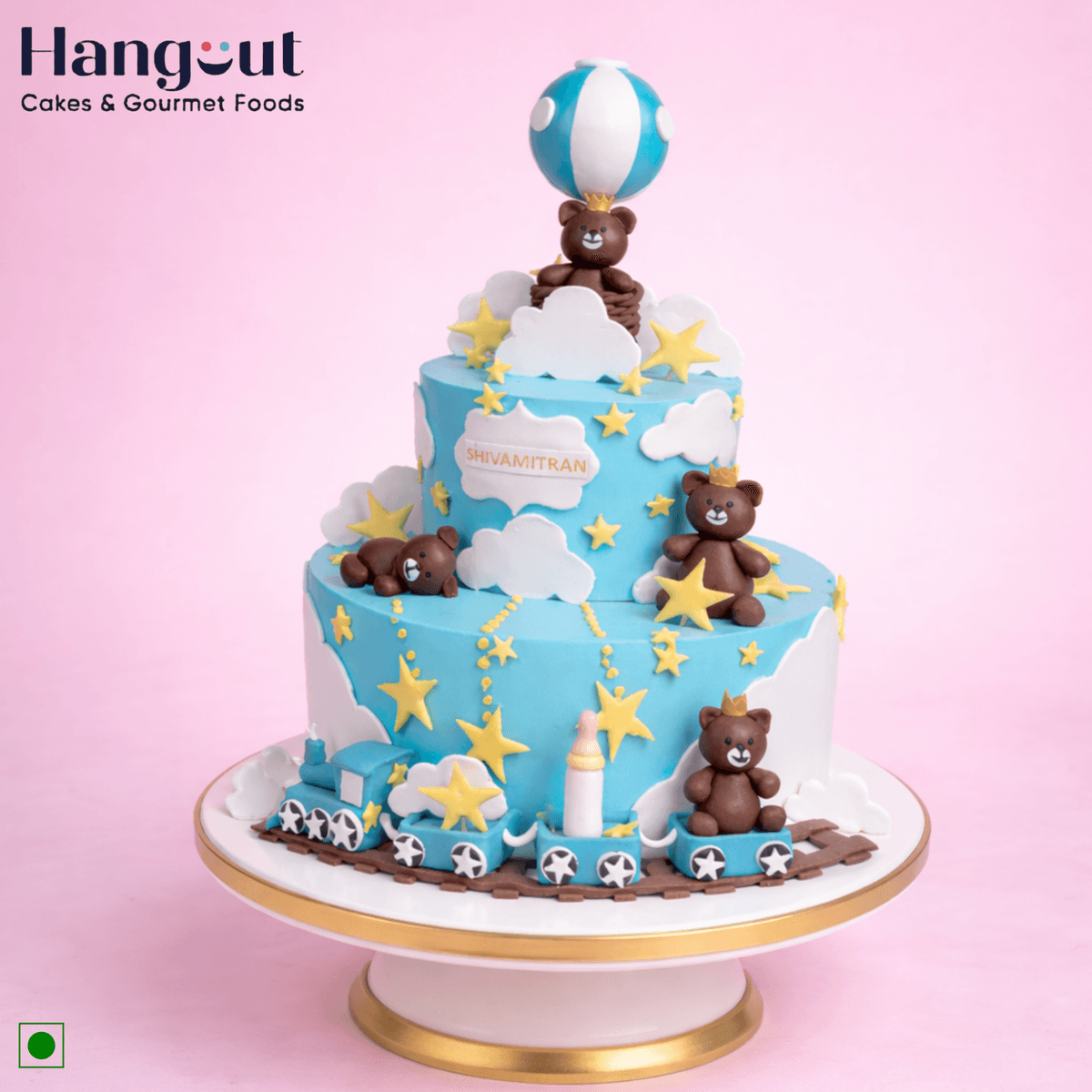 Teddy in Amusement Park tier Cake