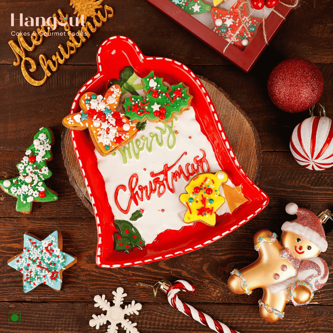 Christmas Special Ginger Bread Cookies with Marzipan Frosting