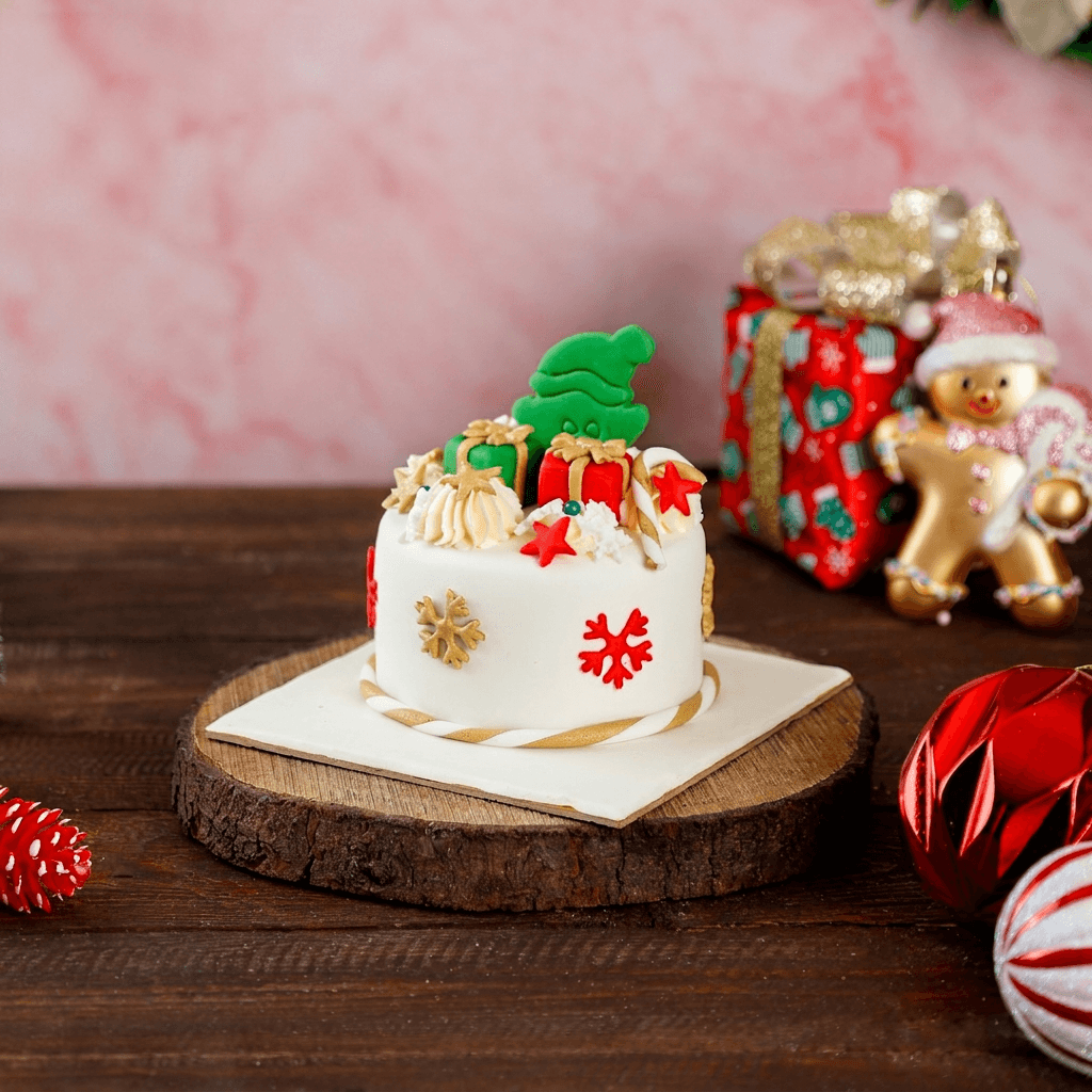 Christmas Special Plum Cake with Marzipan Icing