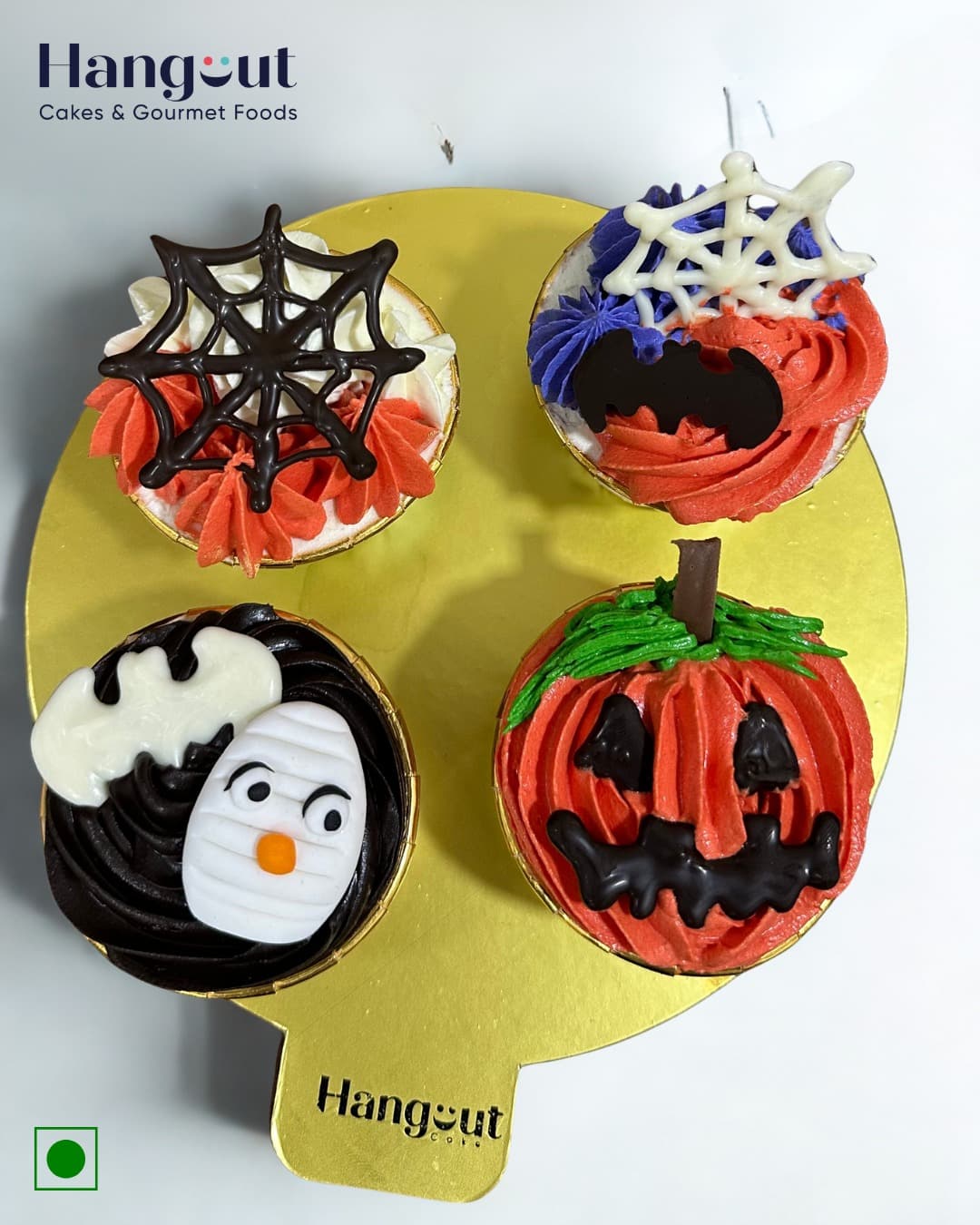 Halloween Special Cupcakes Box of Four