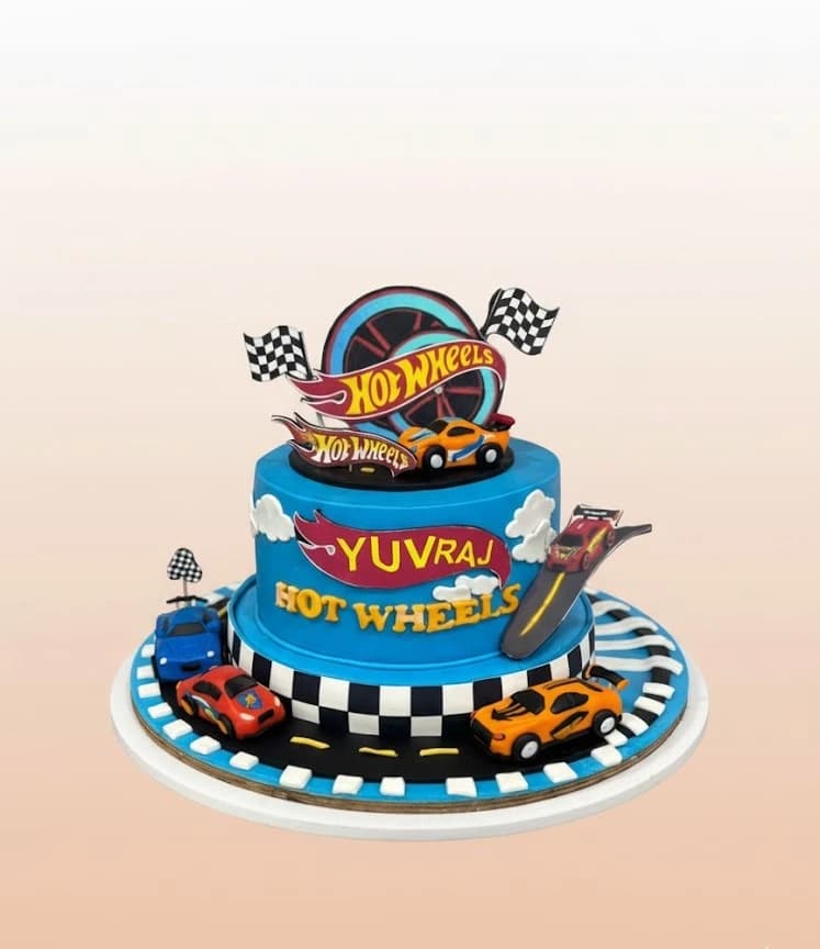 Hot Wheels Birthday Cake