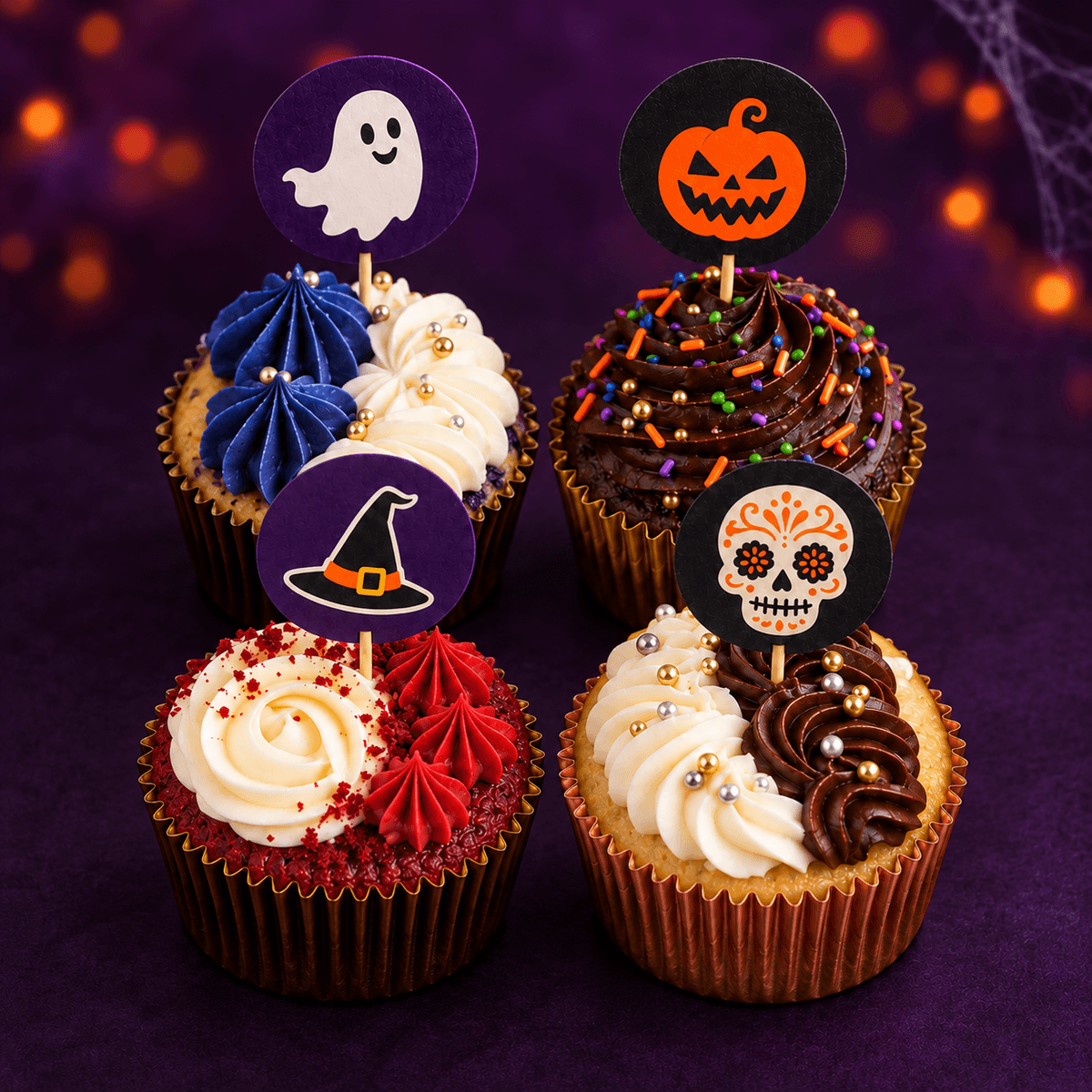 Halloween Special Assorted Cupcakes Box of Four 2026
