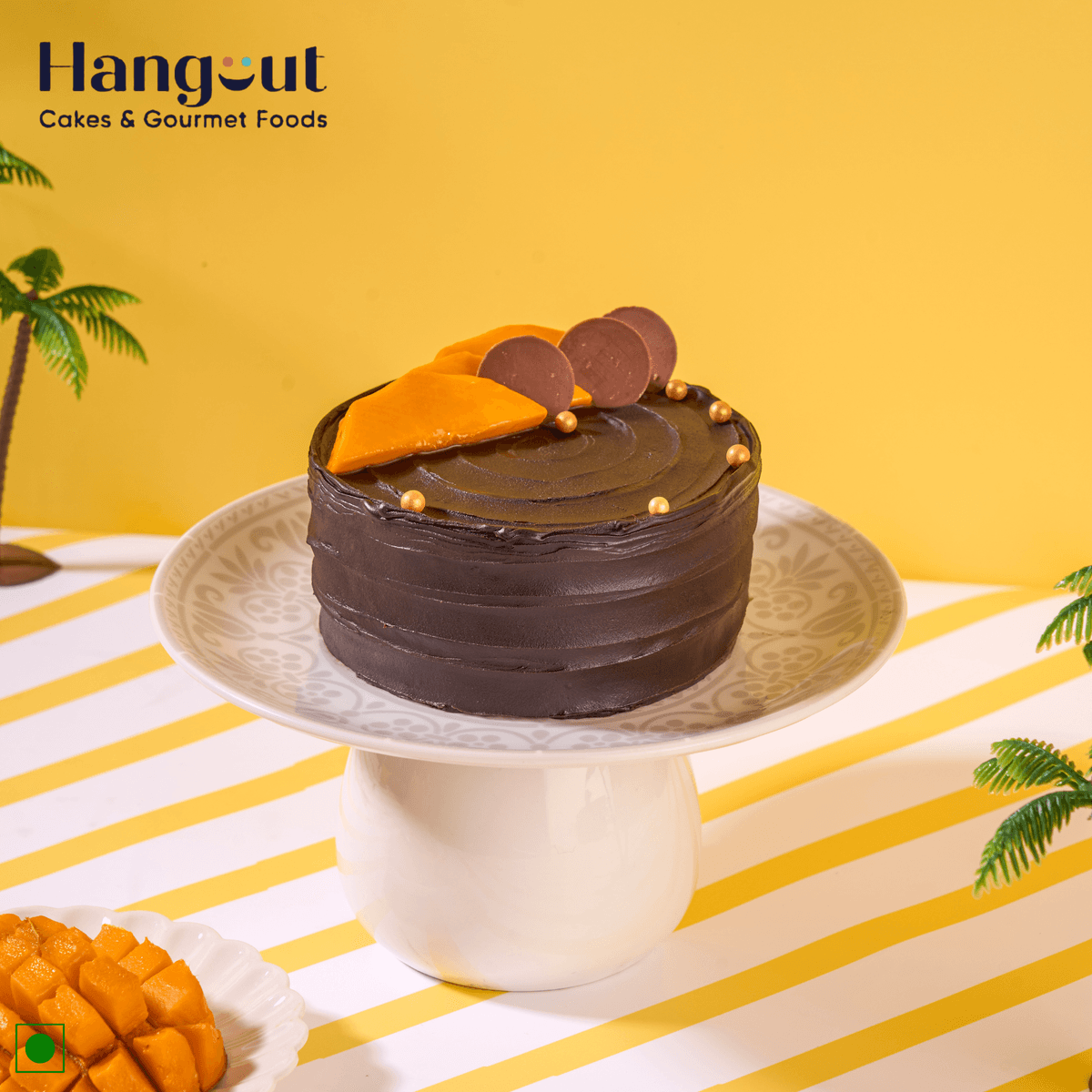 Mango Chocolate Sugar-free Gluten-free Bento Cake