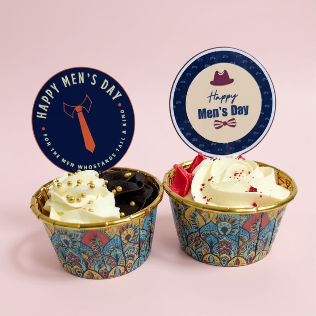 Men's Day Special Cupcake Box Of 2