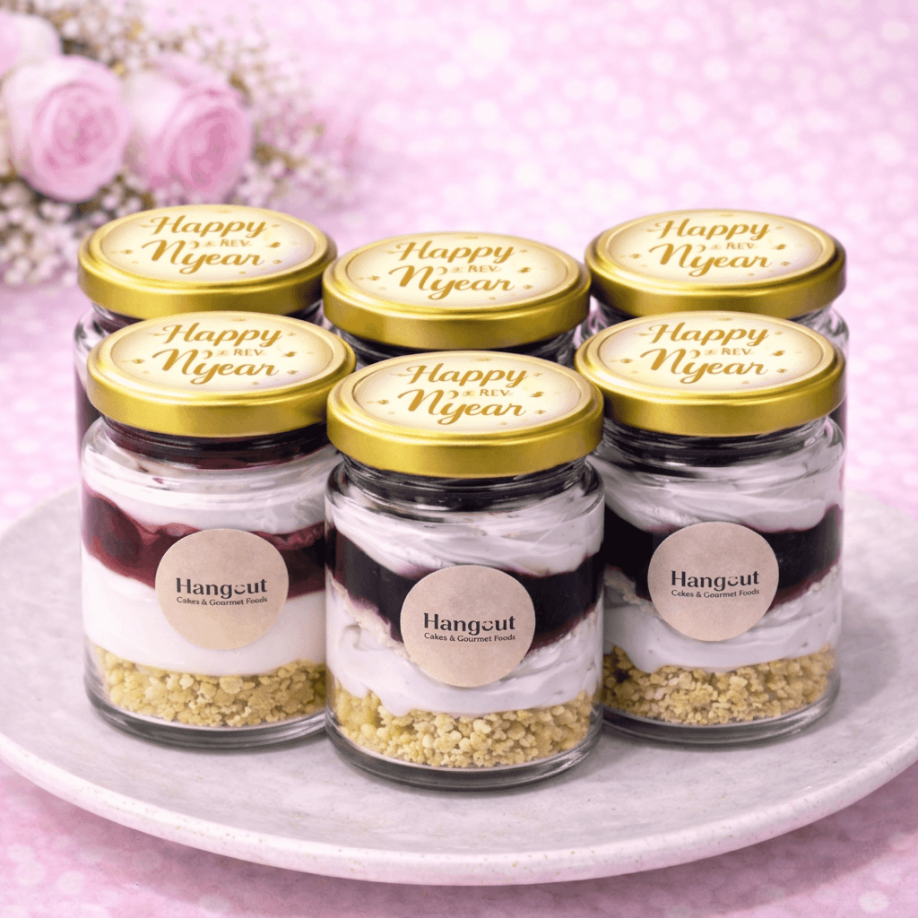 New Year Special Berry Cheesecake Jar Box of 6