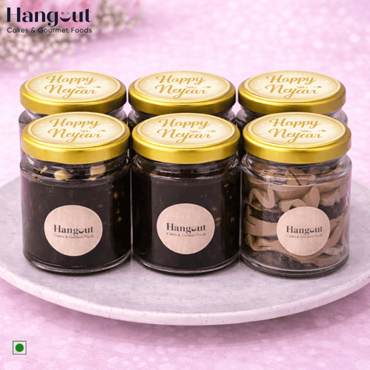 New Year Chocolate Cheesecake Jar Box of 6