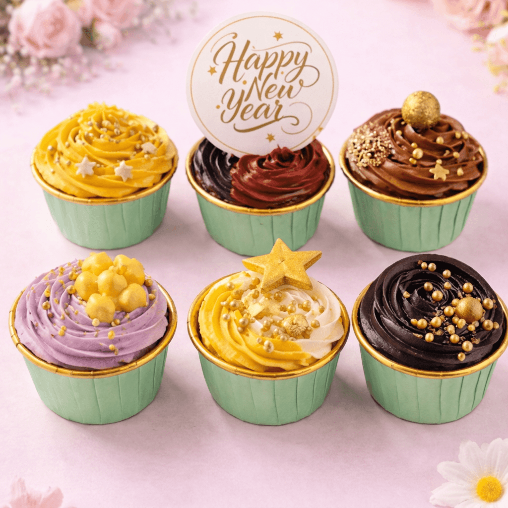 New Year Special Cupcakes Box of 6