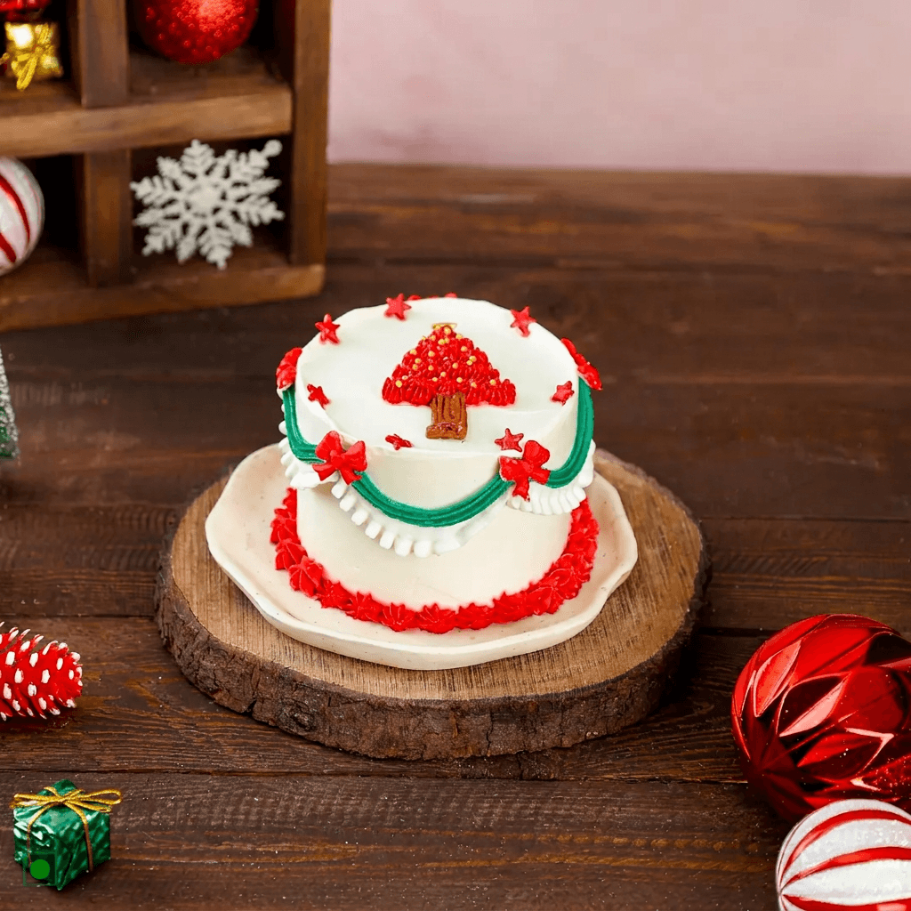 Pineapple Christmas Special Bento Cake