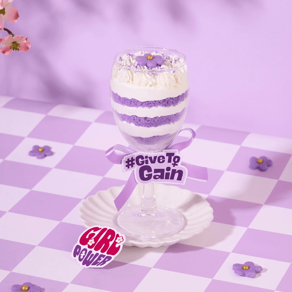 Purple Velvet Women’s Day Special Glass Jar Cake