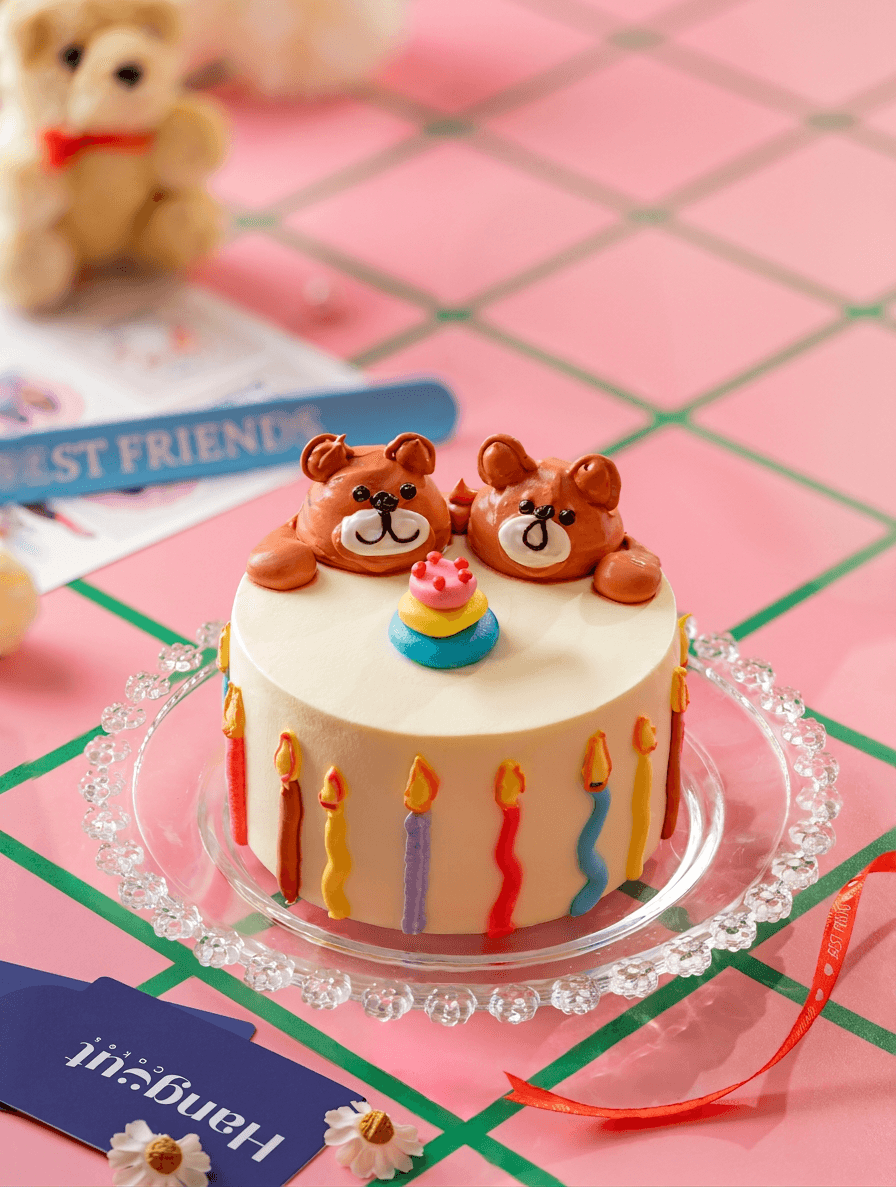 Raspberry Friendship Day Special Bento Cake