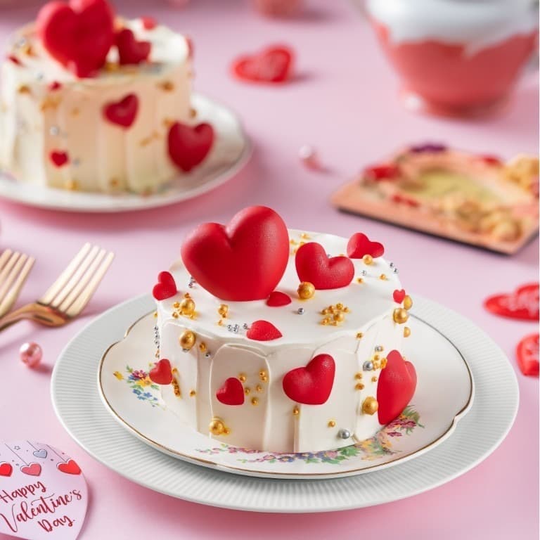 Red Velvet Valentine's Day Special Bento Cake