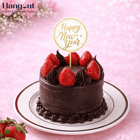 Strawberry Chocolate New Year Special Bento Cake