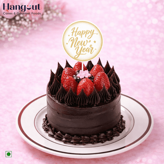 Sugar-Free Strawberry Chocolate Bento New Year Cake