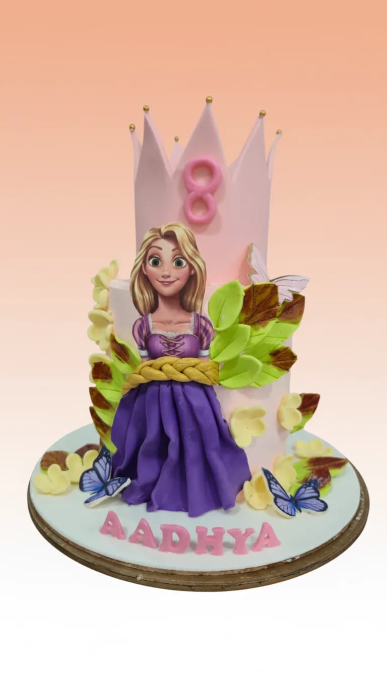 Tangled Themed Birthday Cake