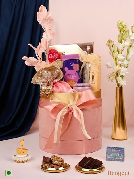 Tanishq Pink Diwali Gift Hamper