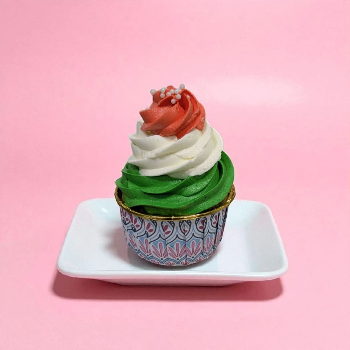 Vanilla Independence day special Cupcake
