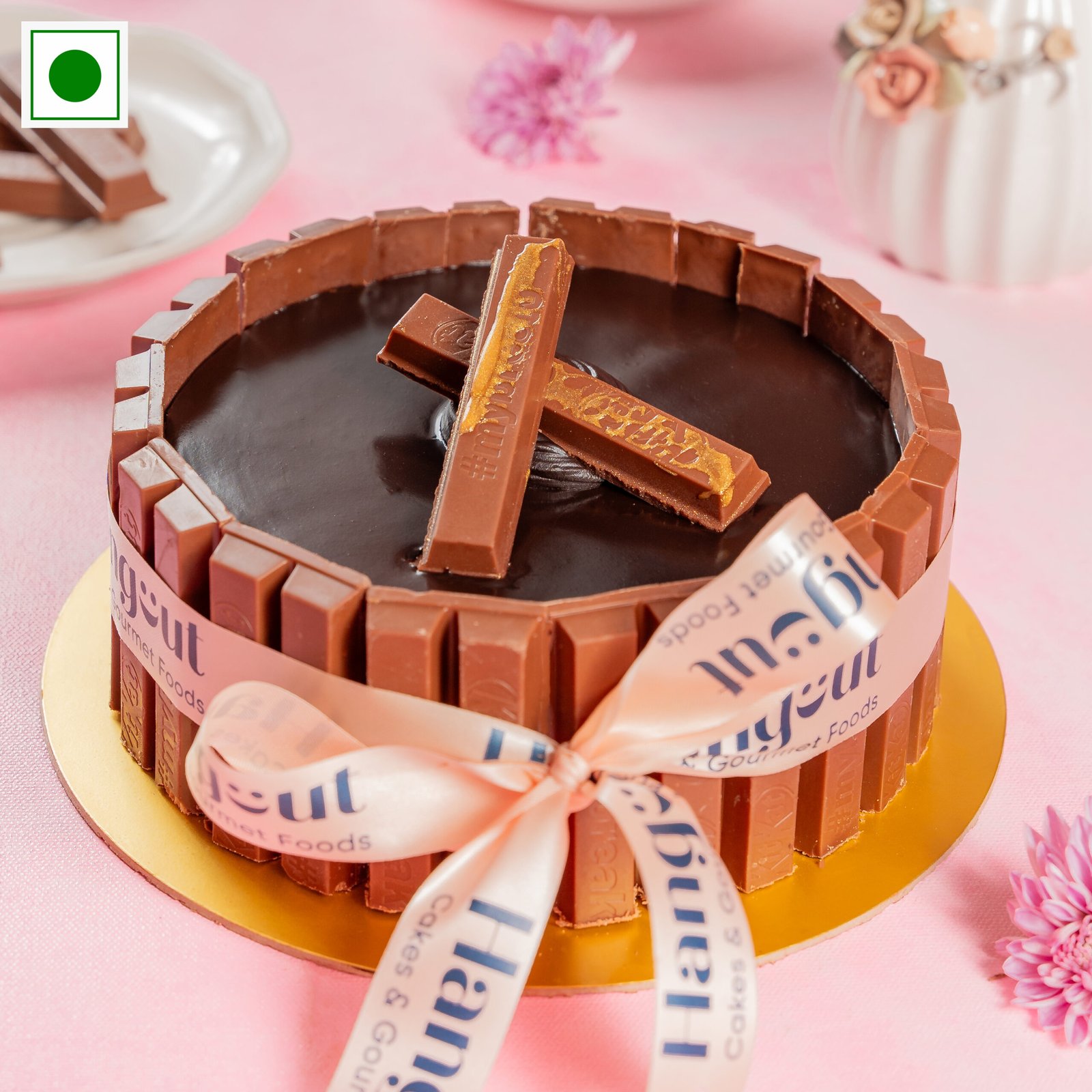 Blissful Overloaded Cake With Dark Chocolate , White Chocolate And Macarons  (Eggless) - Ovenfresh