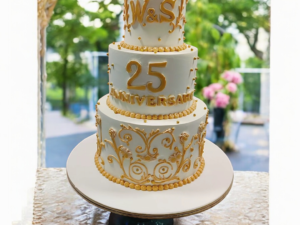 Gorgeous 3 Tier Anniversary Cake