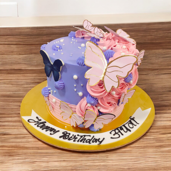 Butterfly Garden Cake