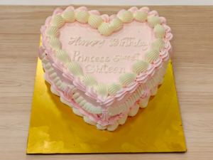 Vintage Heart Shaped Cake