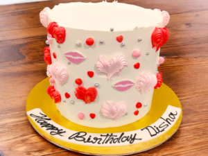 Kisses & Hearts Cake