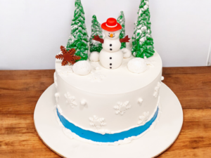 Snowman Christmas Cake