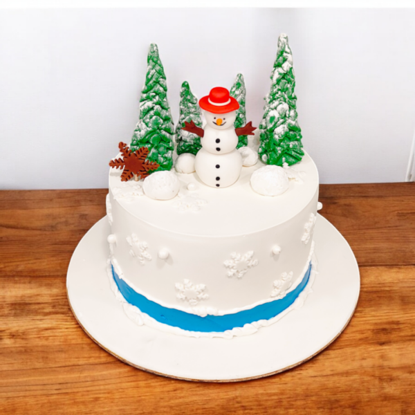 Snowman Christmas Cake