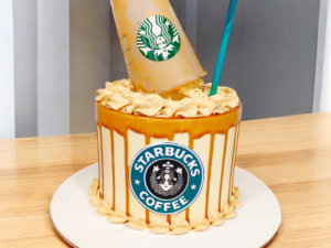 Starbucks Themed Cake