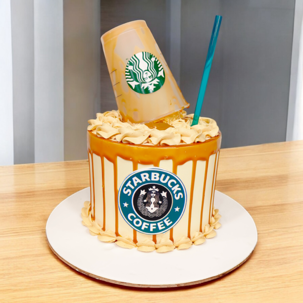 Starbucks Themed Cake