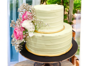 Simple 2 Tier Wedding Cake