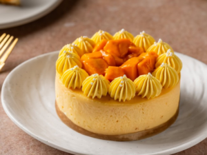 Mango Baked Cheesecake Bento