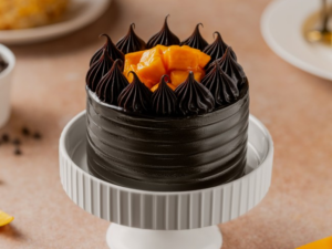 Mango Chocolate Truffle Bento Cake