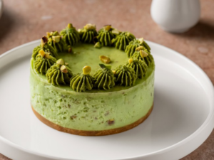 Pistachio Baked Bento Cheesecake