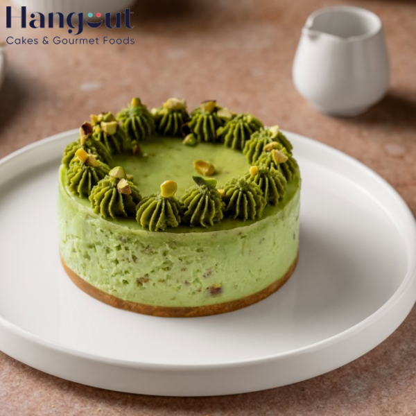 Pistachio Baked Bento Cheesecake