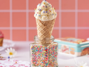 Vanilla Ice Cream Cone Cupcake