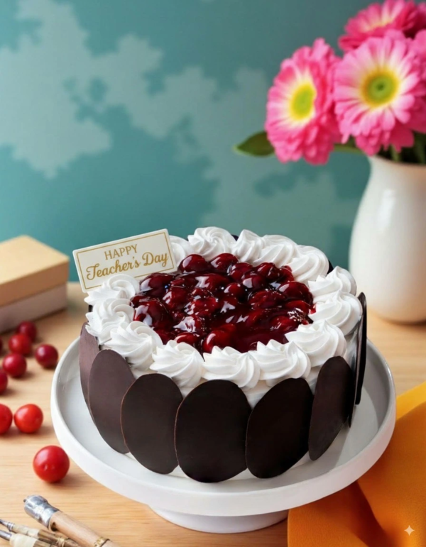 Teacher's Day Black Forest Cake