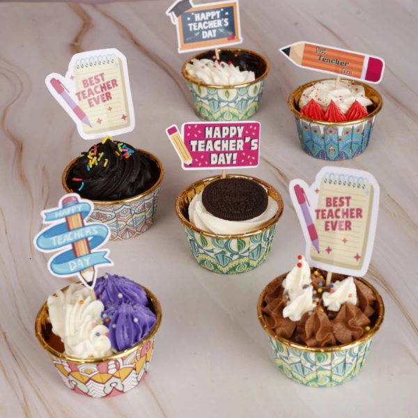 Teacher's Day Cupcake Collection Pack Of  6