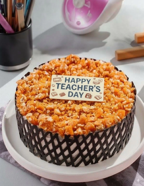Teacher's Day Praline Butterscotch Cake