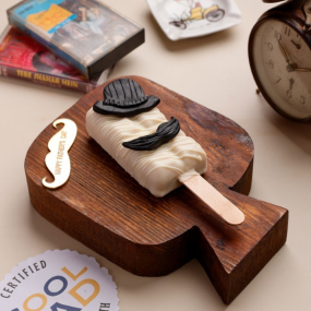Father's Day White Chocolate Popsicle