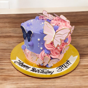 Butterfly Garden Cake